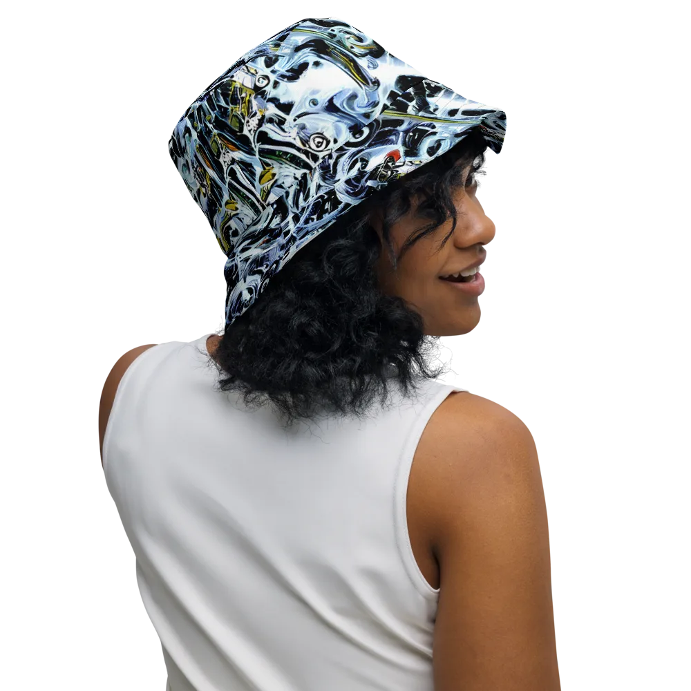 Liquid Chrome on Reversible Bucket Hat — Right Outside
