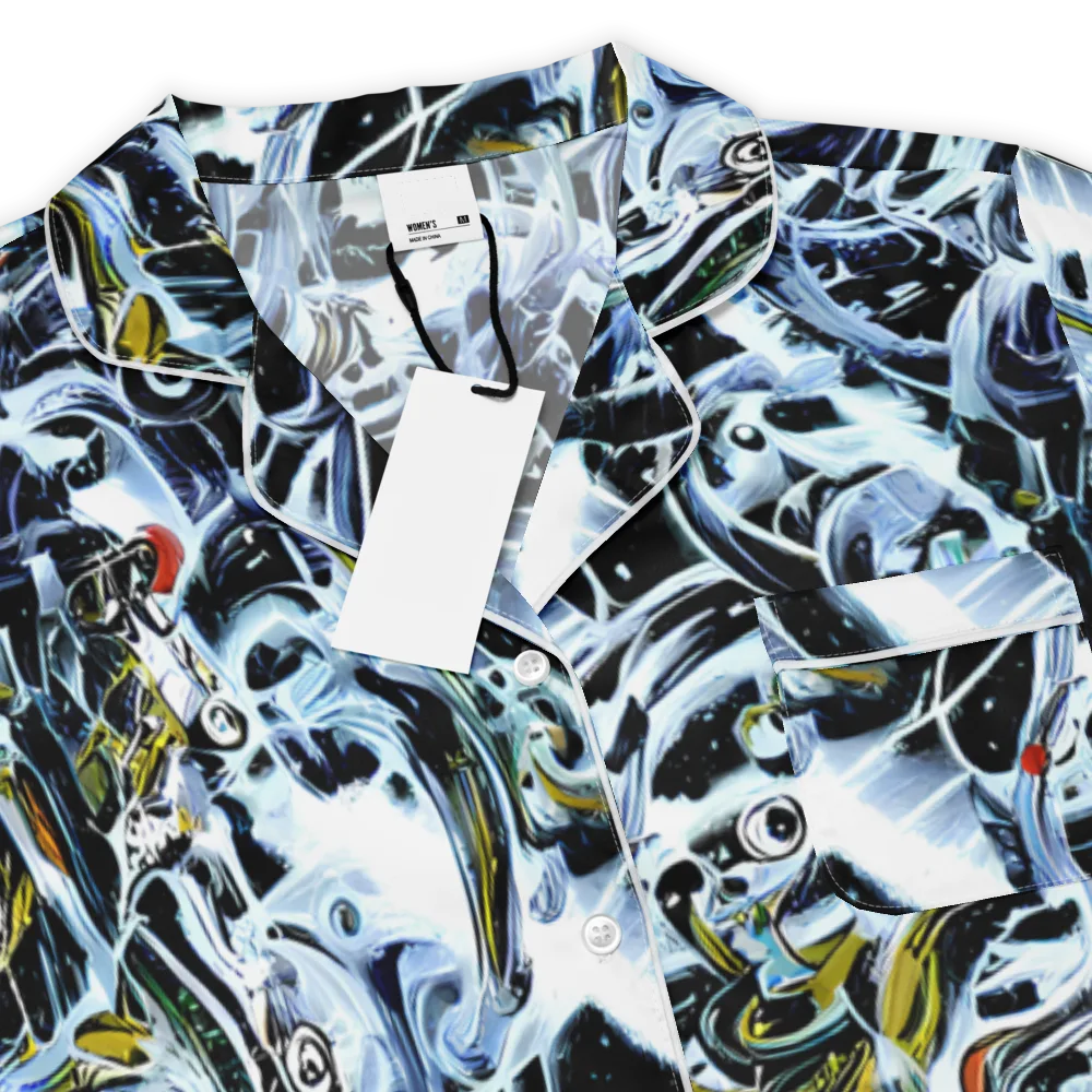 Liquid Chrome on Women's Short Sleeve Pajama Top — Product details