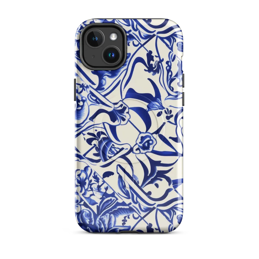 Cobalt Chinoiserie on MagSafe Tough Case for iPhone® — Front