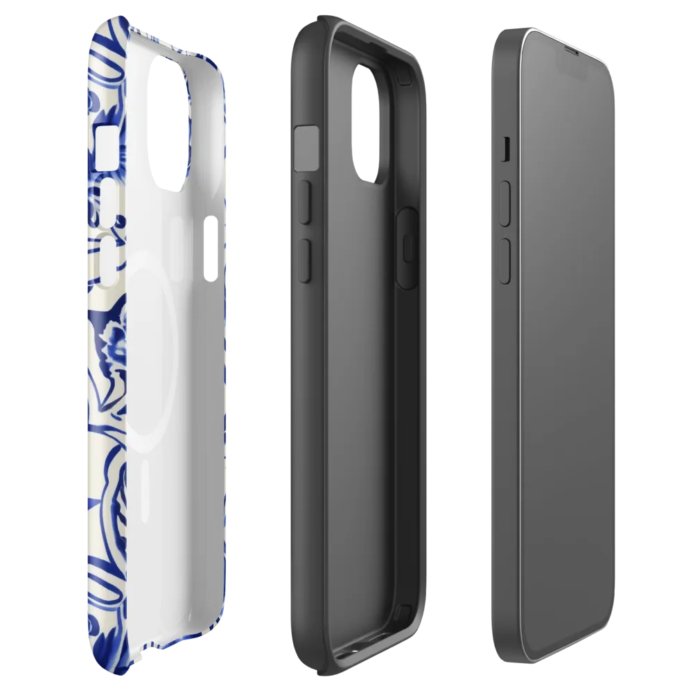 Cobalt Chinoiserie on MagSafe Tough Case for iPhone® — Front