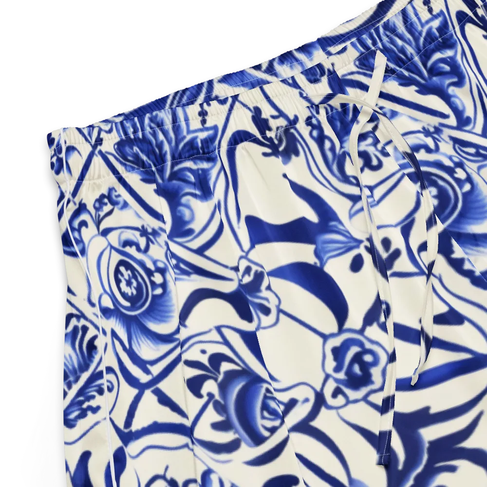 Cobalt Chinoiserie on Women's Pajama Shorts — Product details
