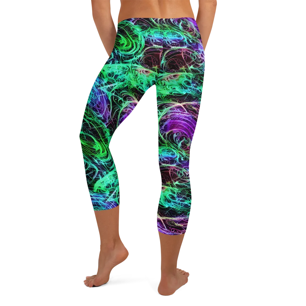 Midnight Bioflux on Capri Leggings — Back