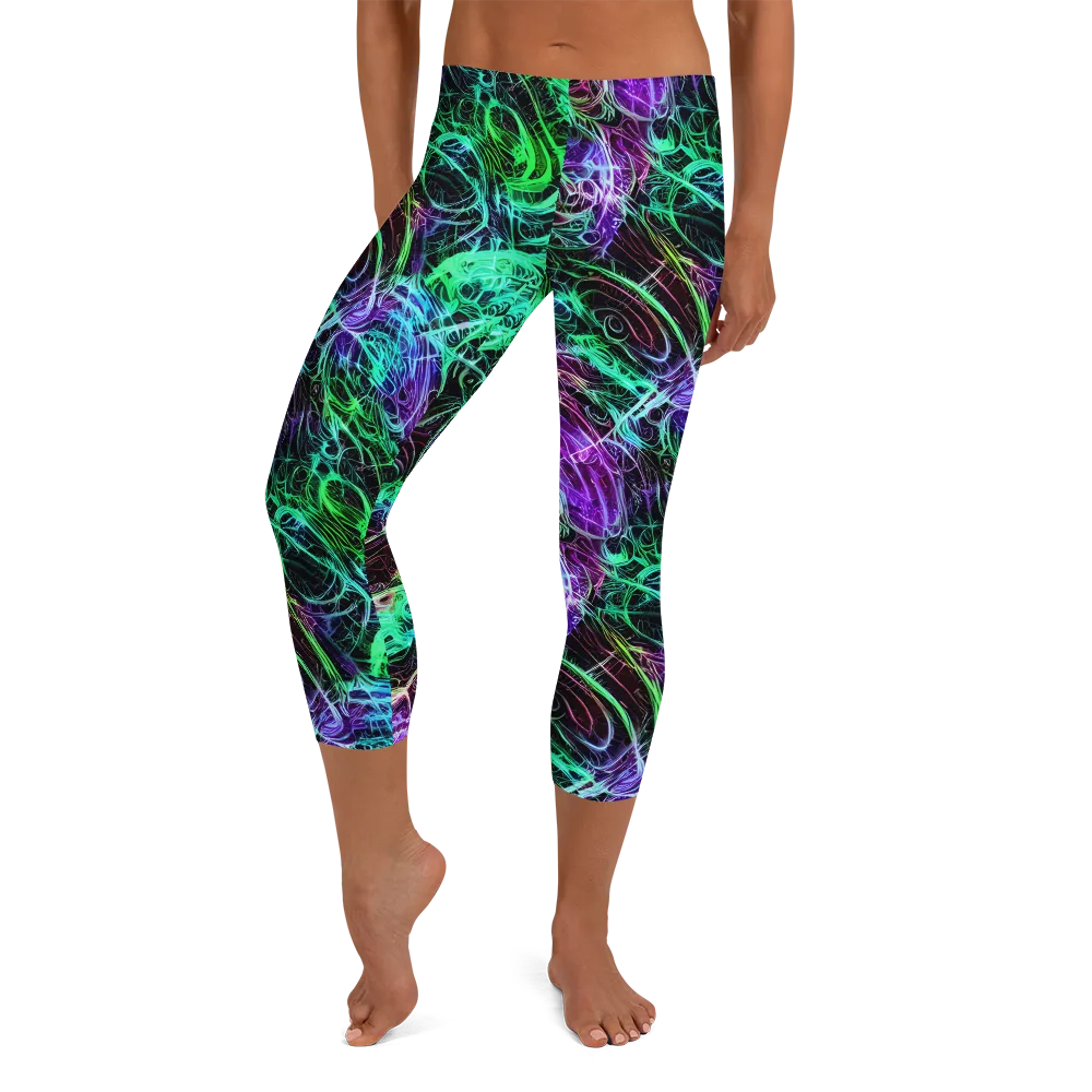 Midnight Bioflux on Capri Leggings — Front