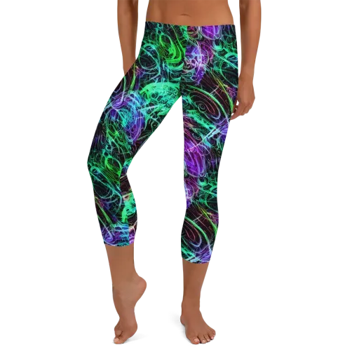Midnight Bioflux on a Capri Leggings