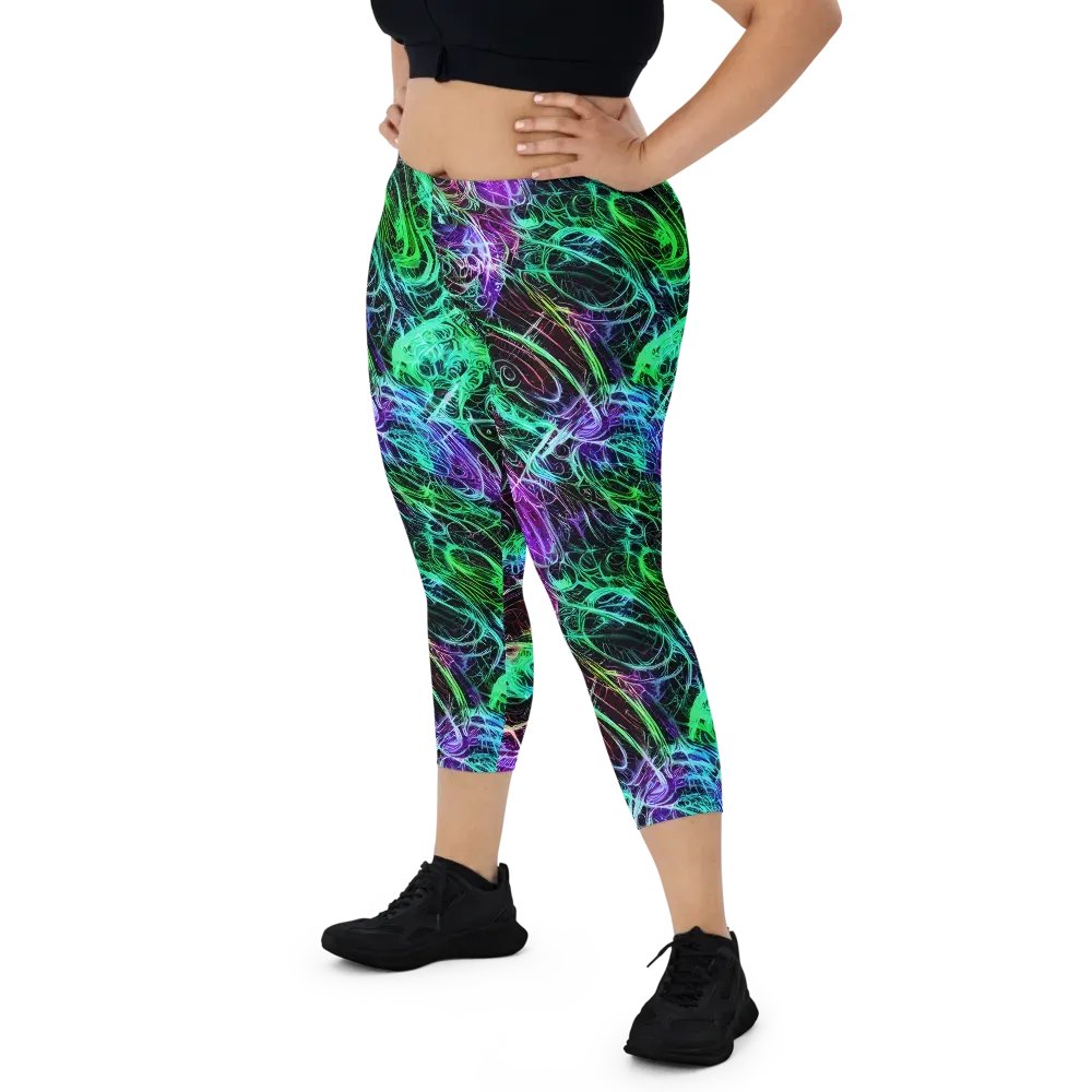 Midnight Bioflux on Capri Leggings — Front