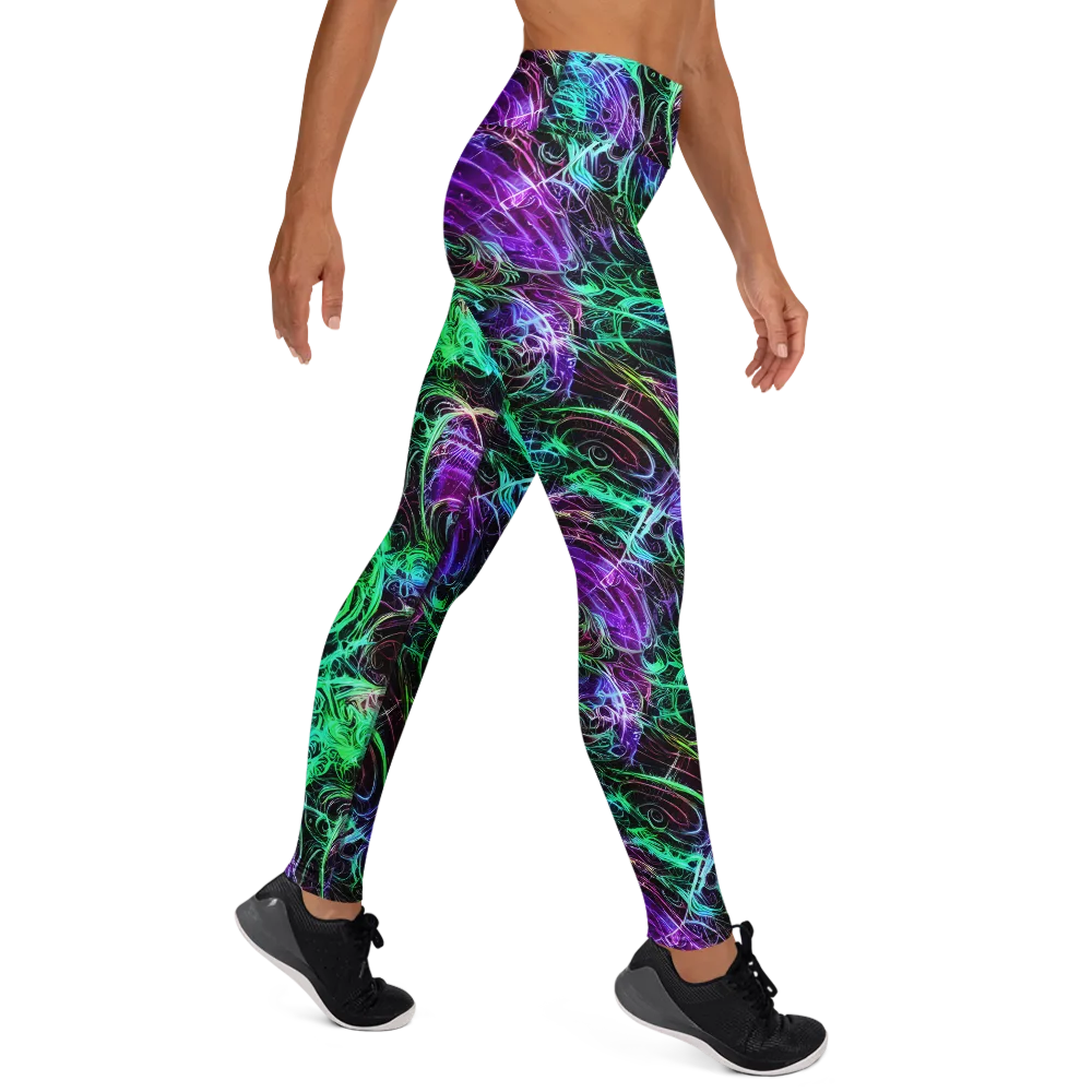 Midnight Bioflux on Yoga Leggings — Right