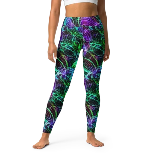 Midnight Bioflux on a Yoga Leggings
