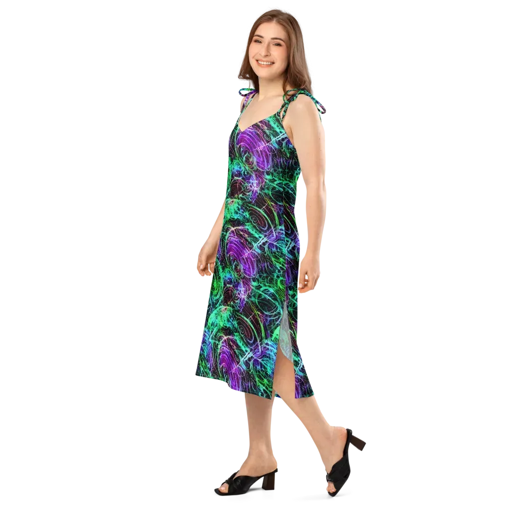 Midnight Bioflux on Slip Dress — Left Front