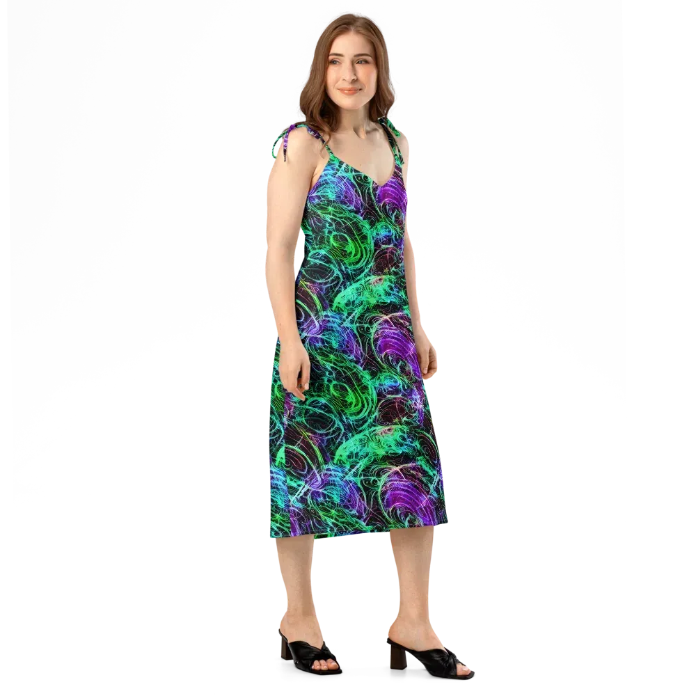 Midnight Bioflux on Slip Dress — Right Front