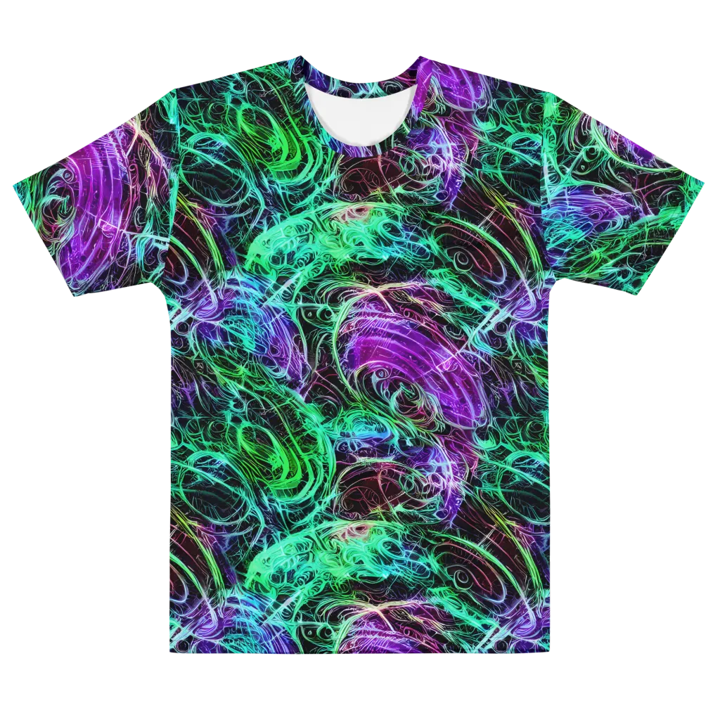 Midnight Bioflux on Men's Cotton Crew Neck T-Shirt — Front