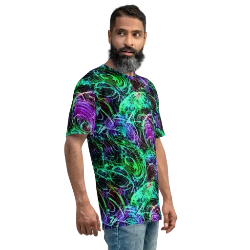 Midnight Bioflux on a Men's Crew Neck T-Shirt