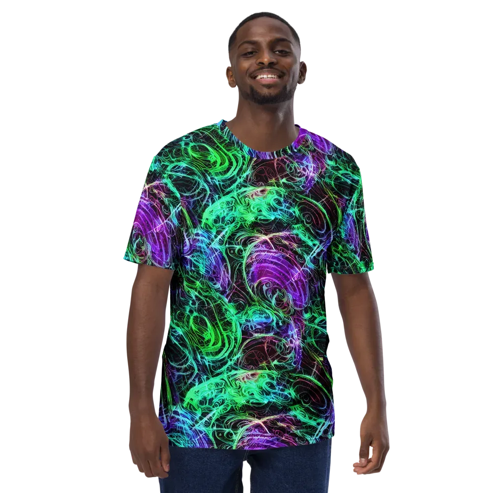 Midnight Bioflux on Men's Crew Neck T-Shirt — Front