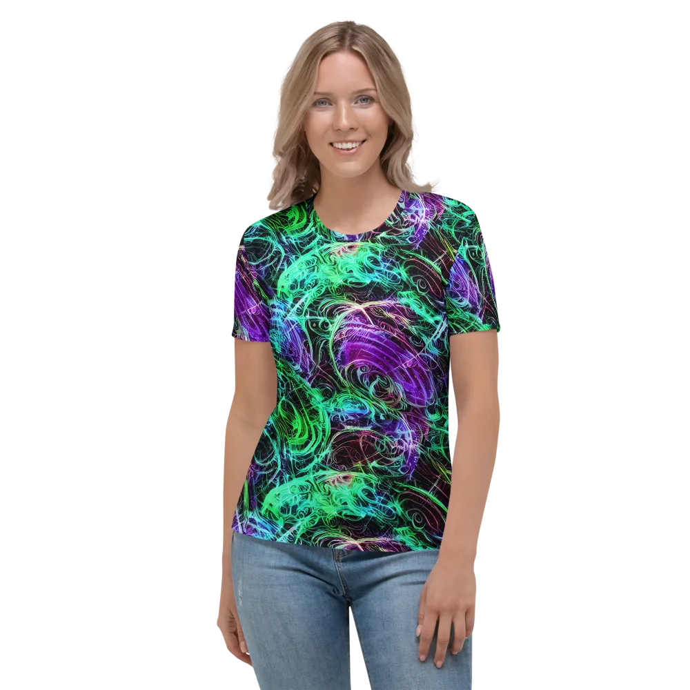 Midnight Bioflux on Women's Crew Neck T-Shirt — Front