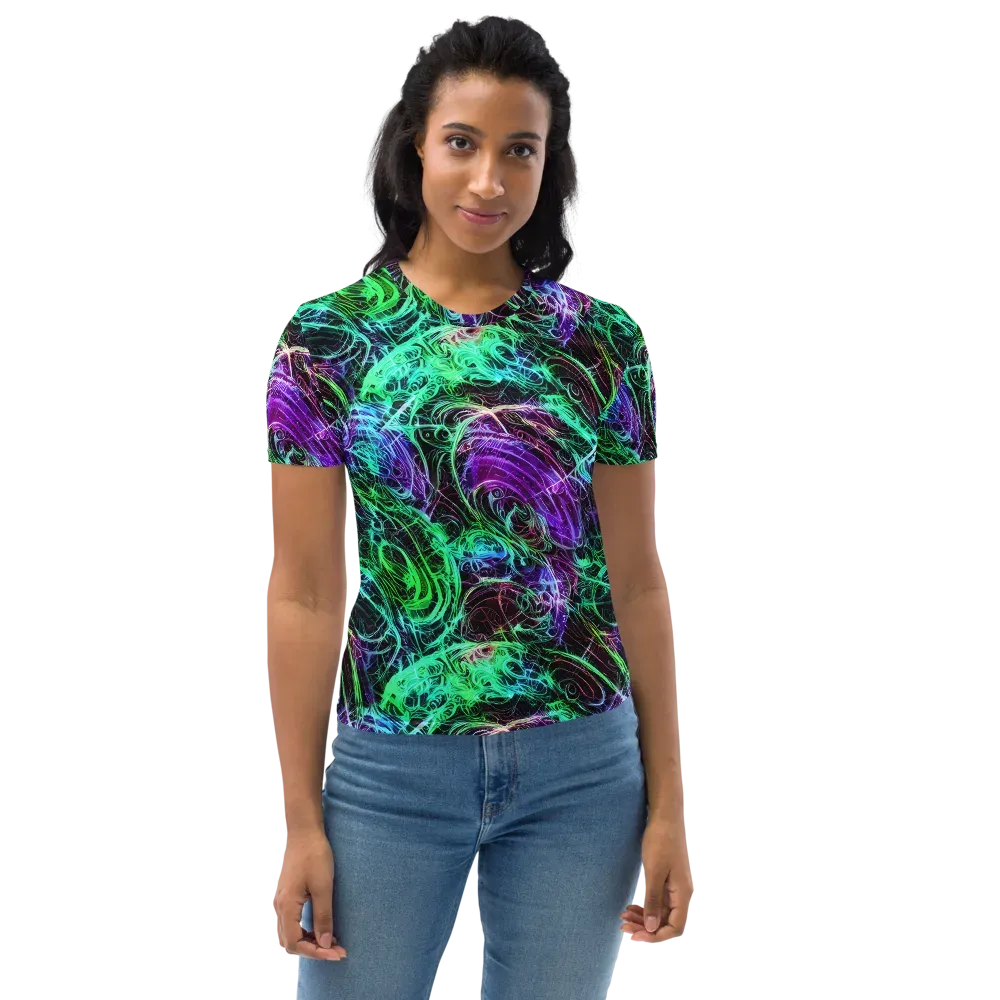 Midnight Bioflux on Women's Crew Neck T-Shirt — Front