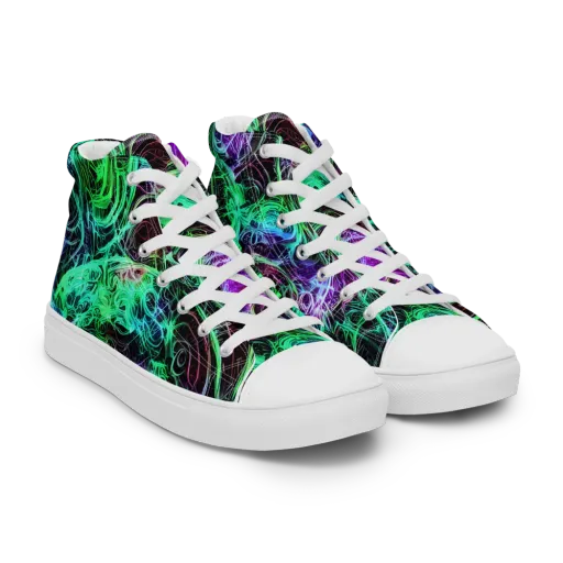 Midnight Bioflux on a Women's High Top Canvas Shoes