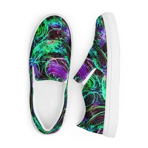 Midnight Bioflux on a Men's Slip-On Canvas Shoes