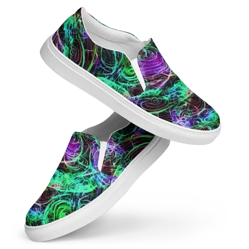 Midnight Bioflux on a Women's Slip-On Canvas Shoes