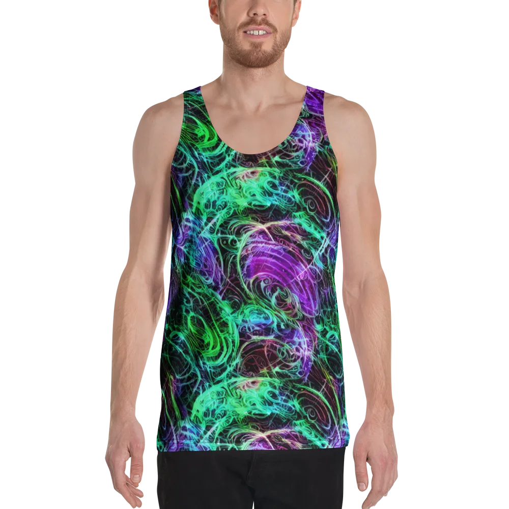 Midnight Bioflux on Men's Tank Top — Front