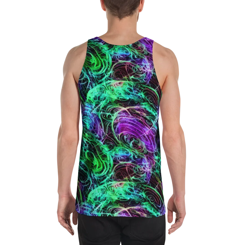 Midnight Bioflux on Men's Tank Top — Back