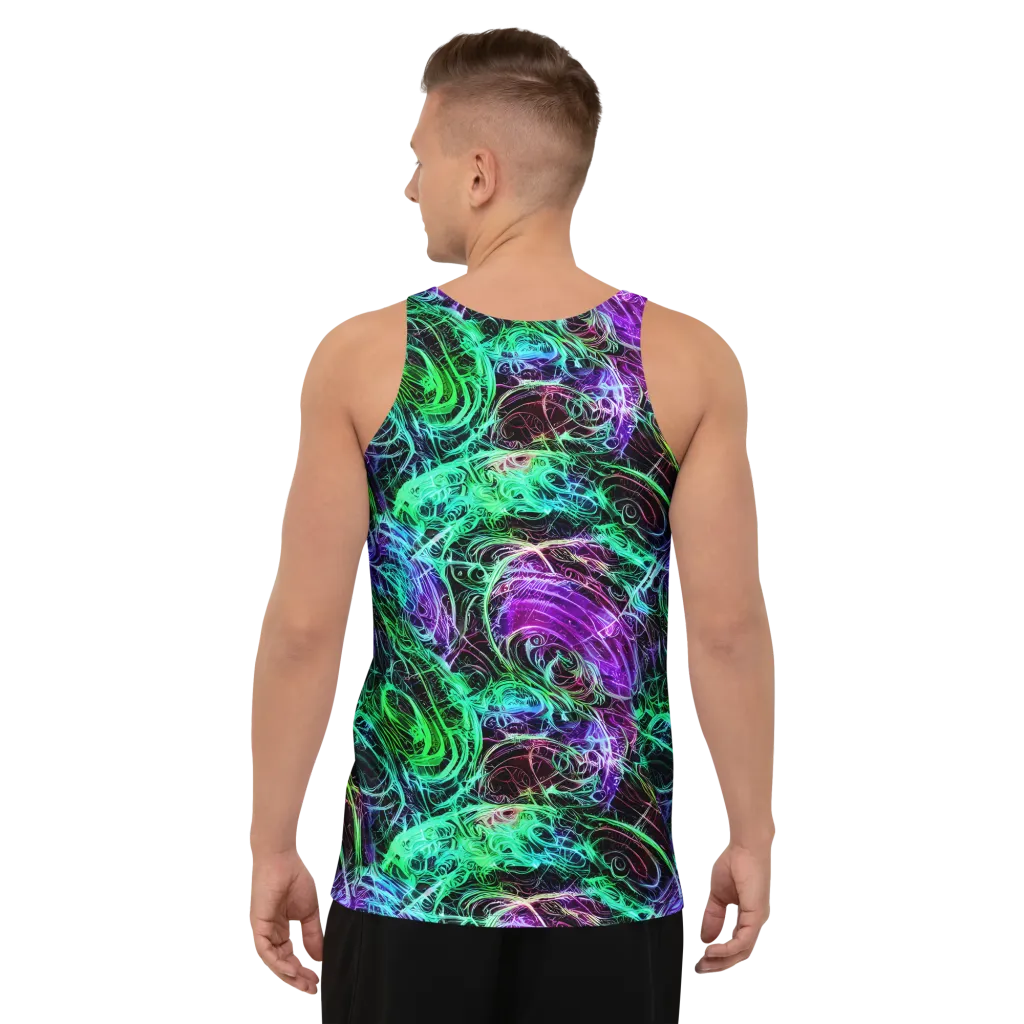 Midnight Bioflux on Men's Tank Top — Back