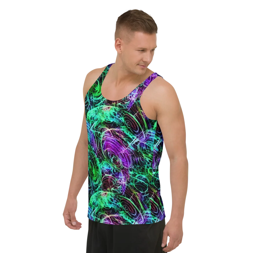 Midnight Bioflux on Men's Tank Top — Left Front