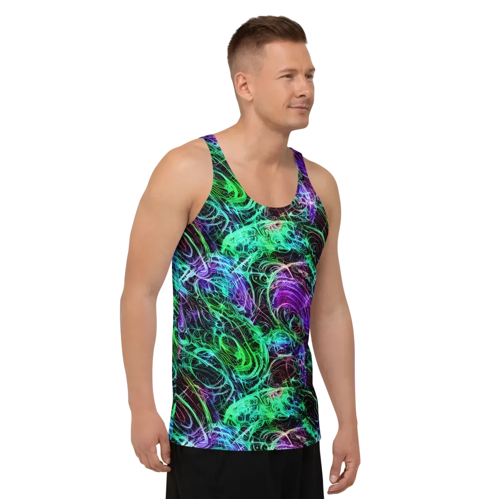 Midnight Bioflux on Men's Tank Top — Right Front