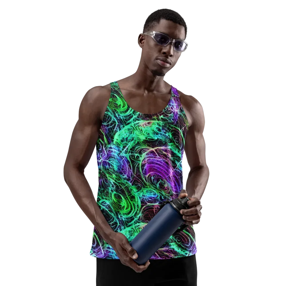 Midnight Bioflux on Men's Tank Top — Front