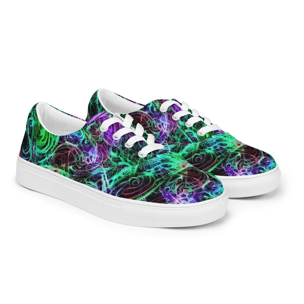 Midnight Bioflux on Men's Lace-Up Canvas Shoes — Right Front