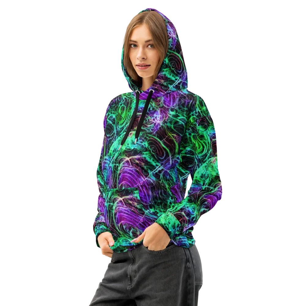 Midnight Bioflux on Cotton Hoodie — Left Front