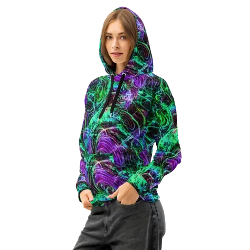 Midnight Bioflux on a Cotton Hoodie