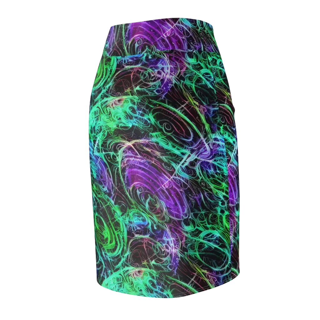 Midnight Bioflux on Pencil Skirt — Back Side