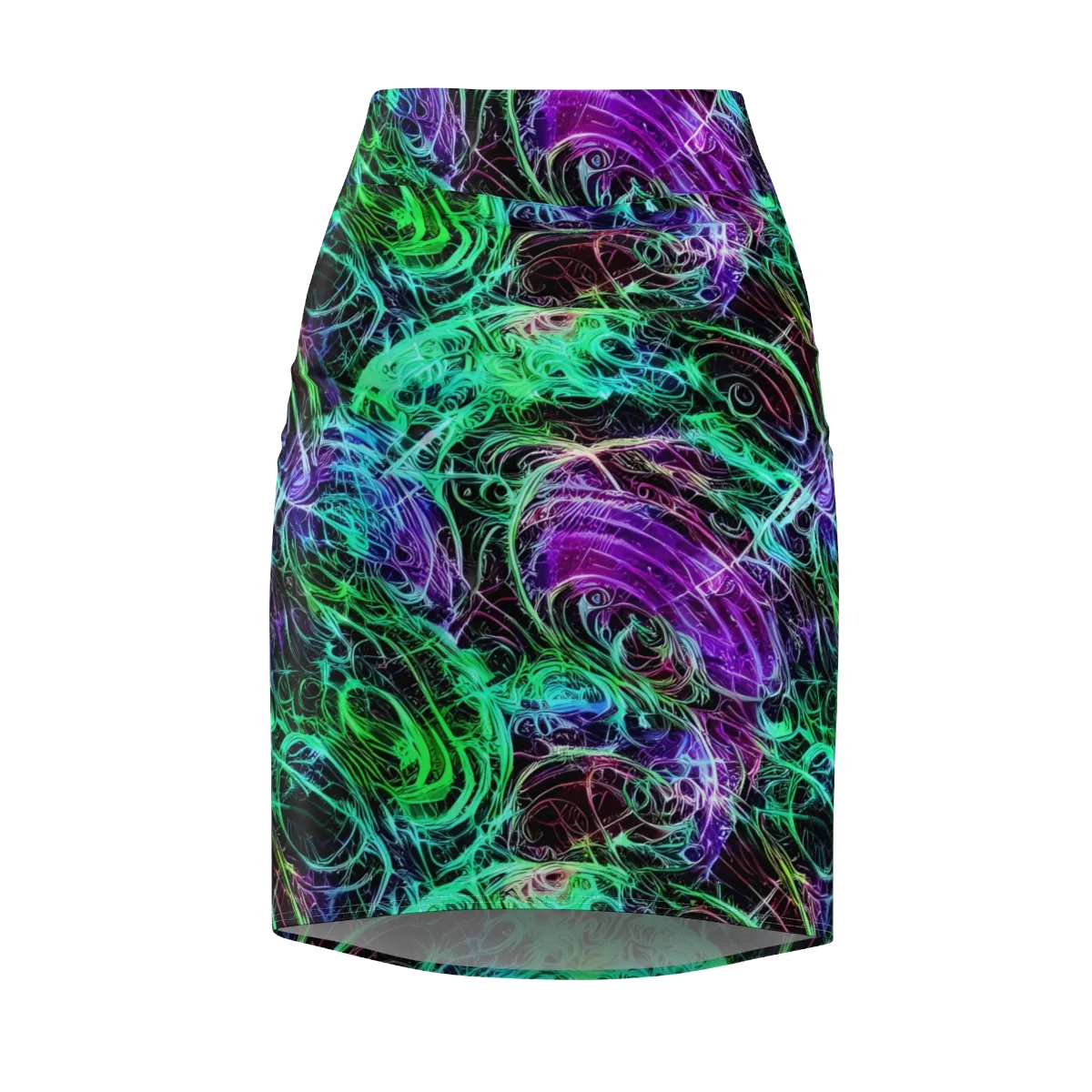 Midnight Bioflux on Pencil Skirt — Front