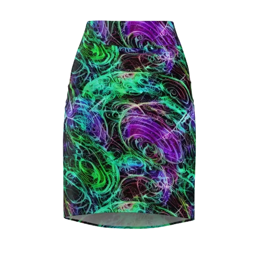 Midnight Bioflux on a Pencil Skirt