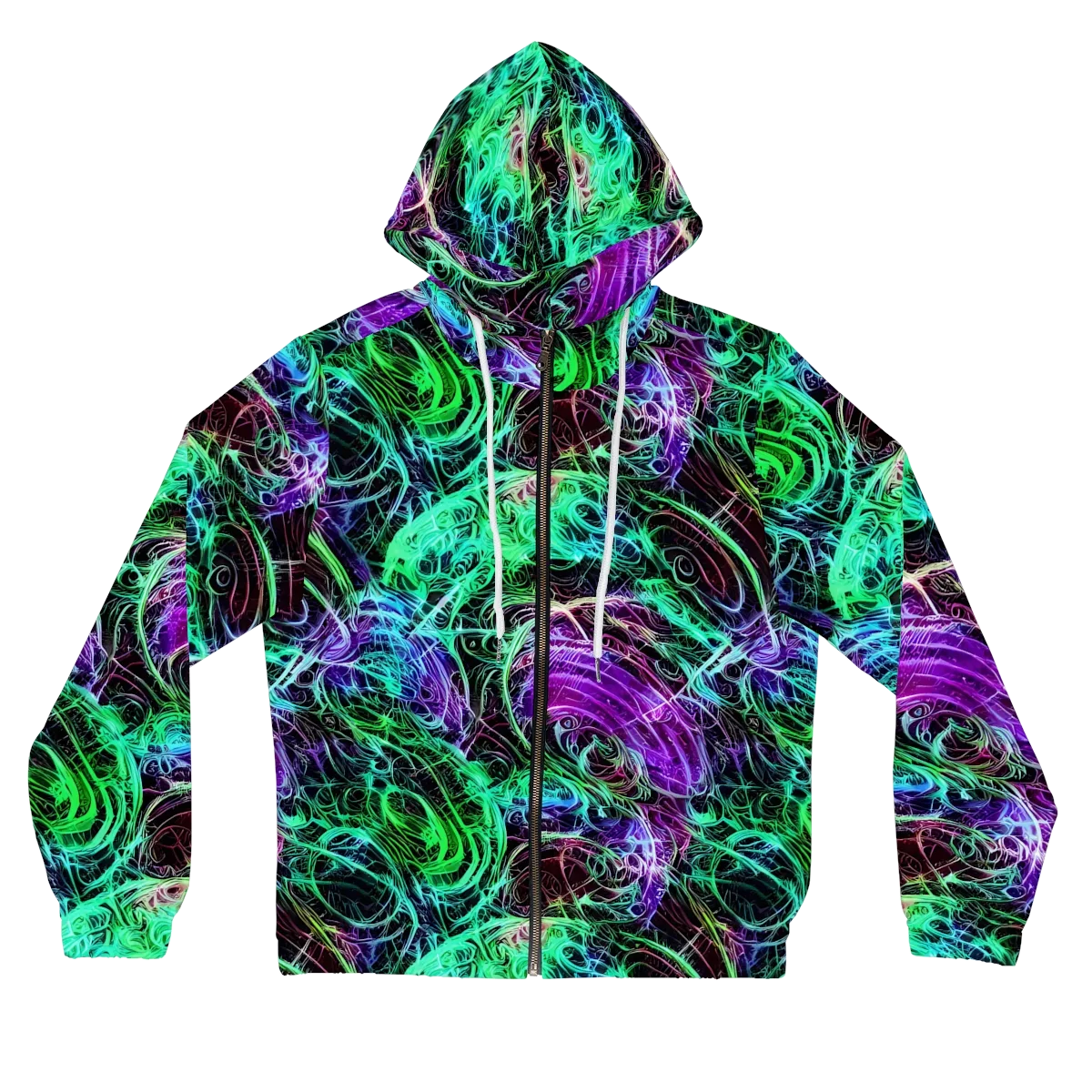 Midnight Bioflux on Women's Full-Zip Hoodie — Front