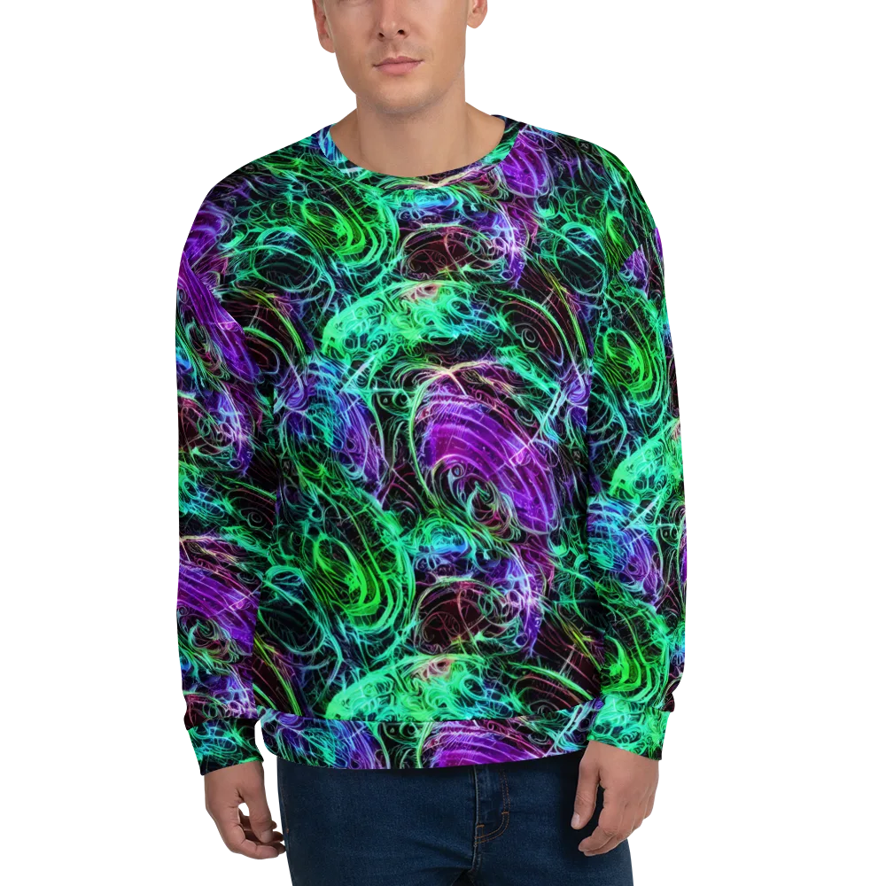 Midnight Bioflux on Sweatshirt — Front