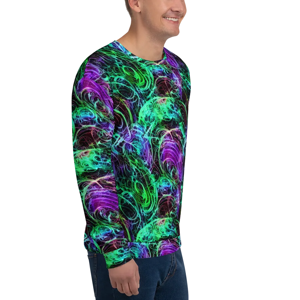Midnight Bioflux on Sweatshirt — Right Front