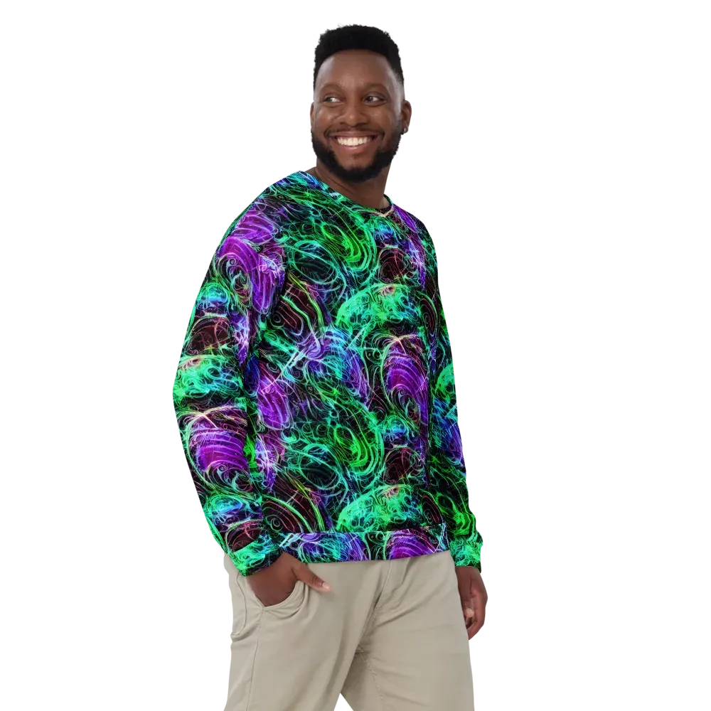 Midnight Bioflux on Sweatshirt — Front