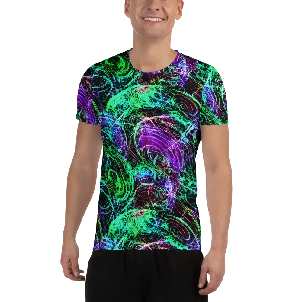 Midnight Bioflux on Men's Athletic T-Shirt — Front