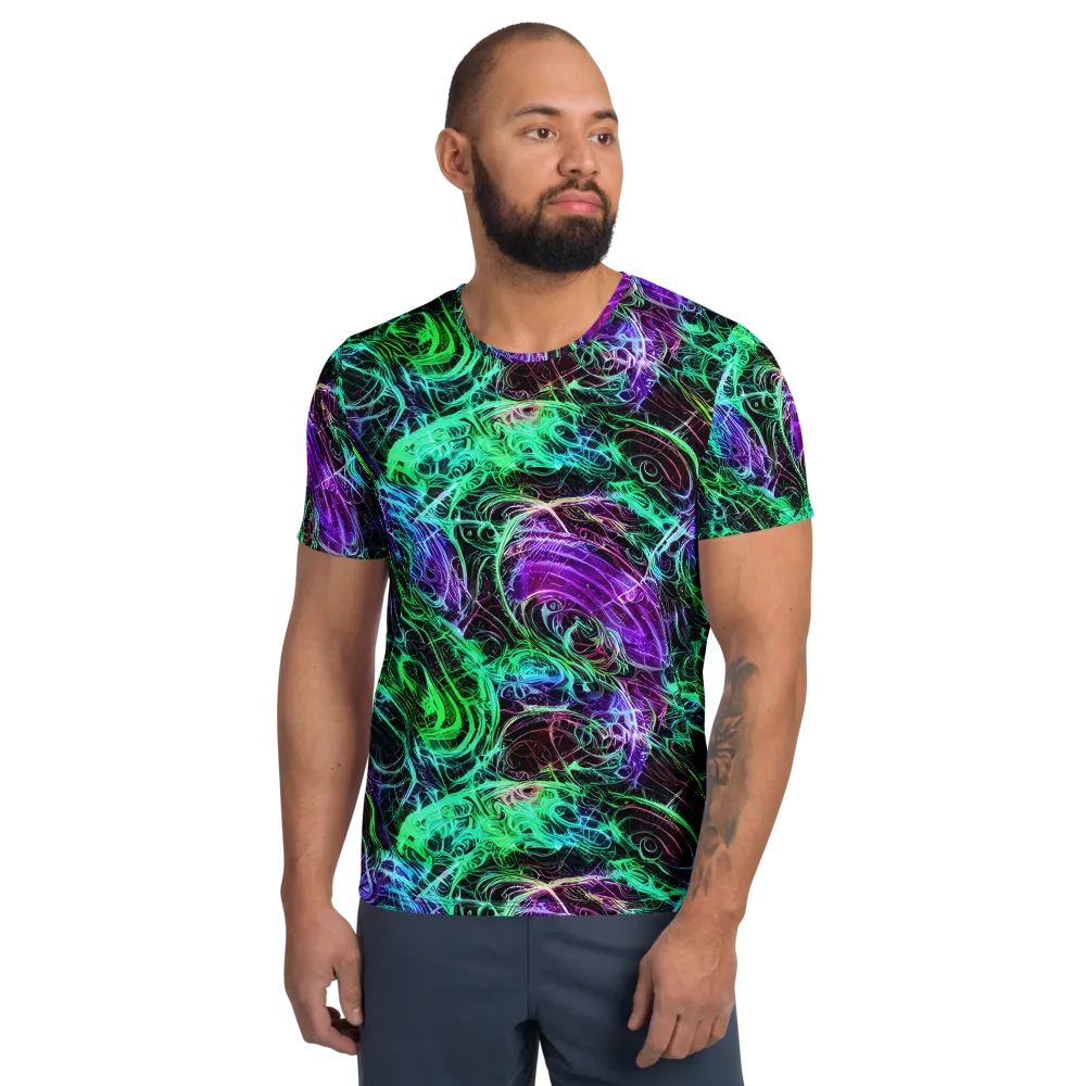 Midnight Bioflux on Men's Athletic T-Shirt — Front