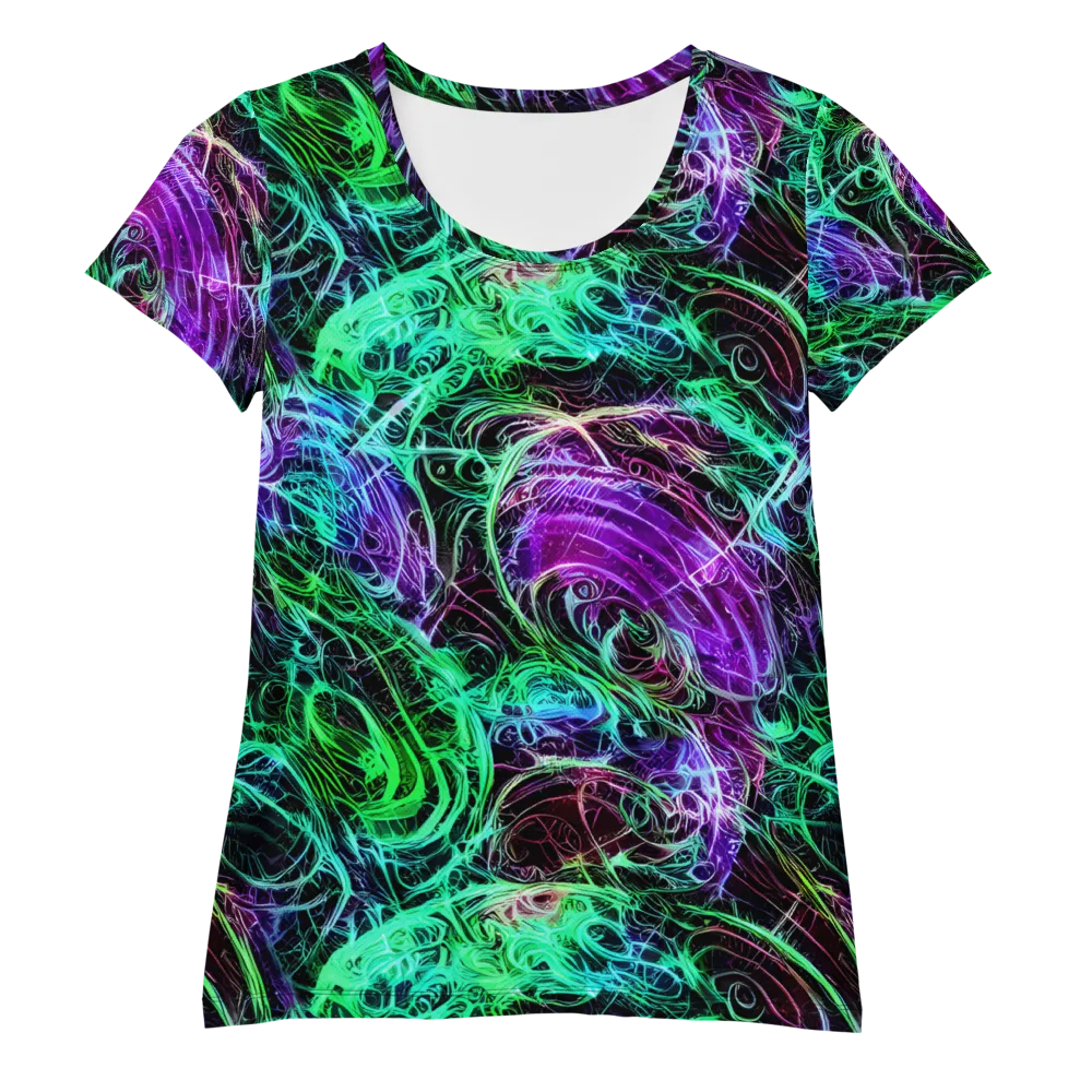 Midnight Bioflux on Women's Athletic T-Shirt — Front