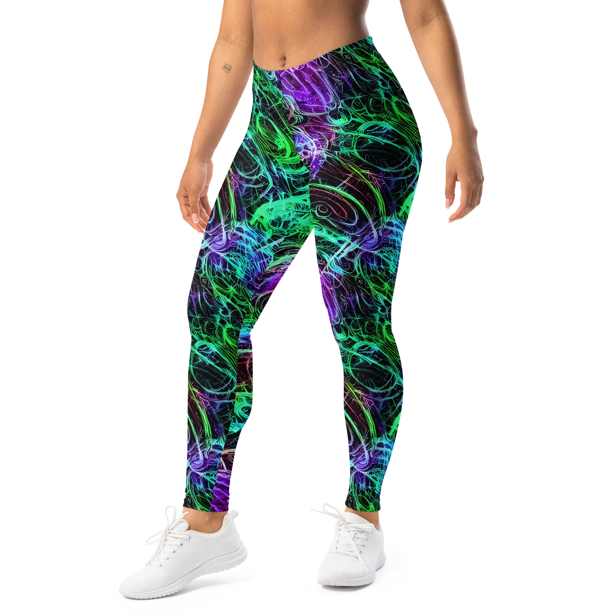 Midnight Bioflux on Leggings — Left Front