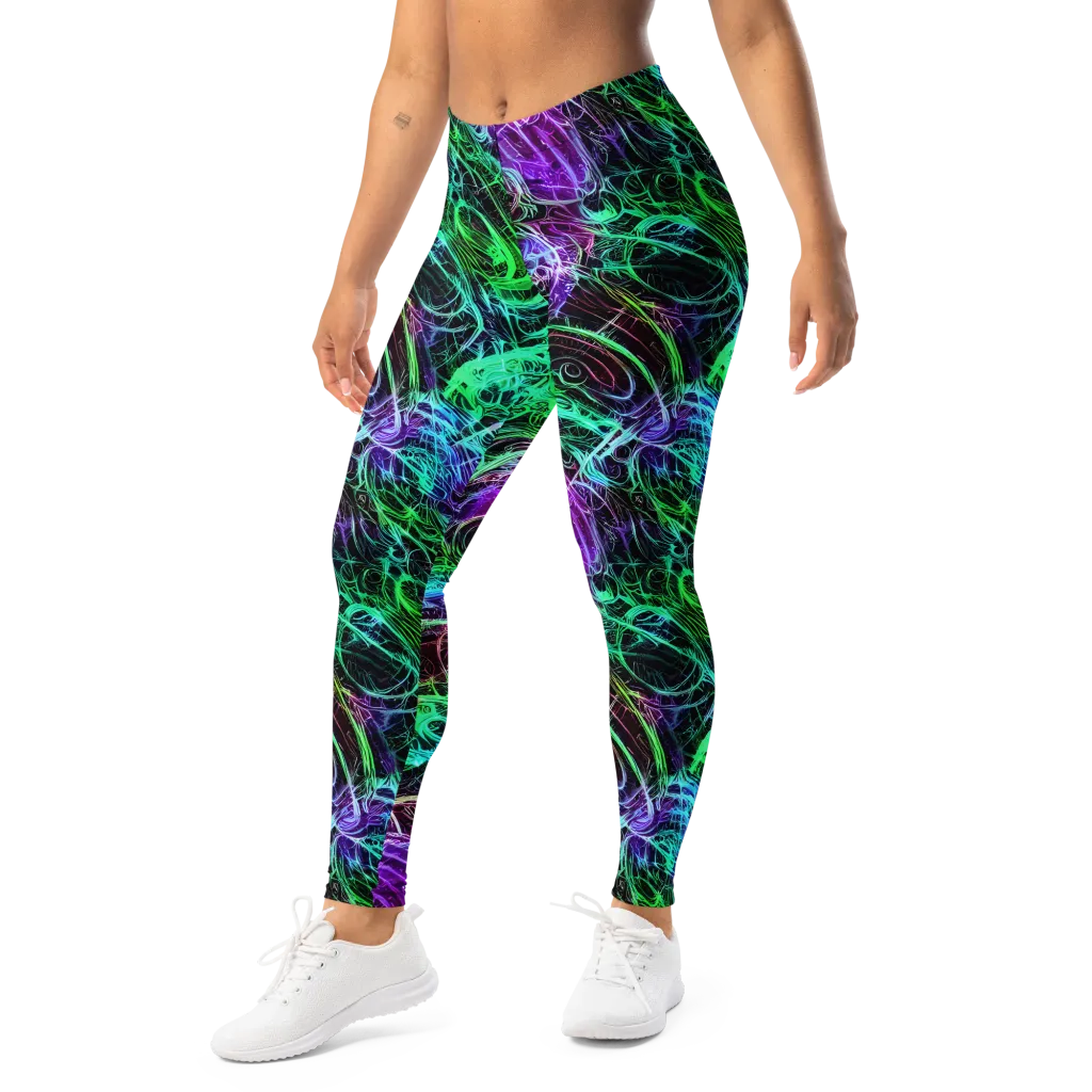 Midnight Bioflux on Leggings — Left Front
