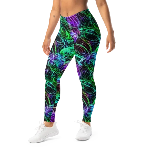 Midnight Bioflux on a Leggings