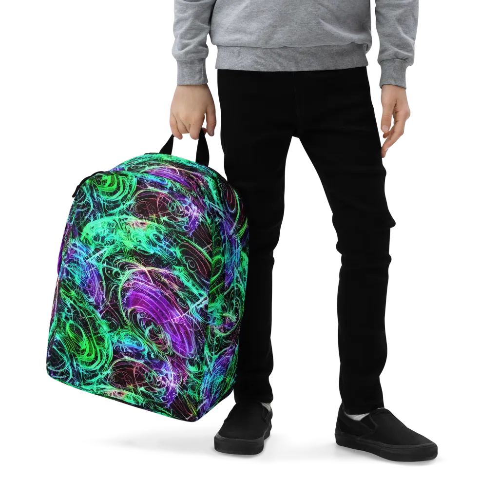 Midnight Bioflux on Minimalist Backpack — Zoomed-in