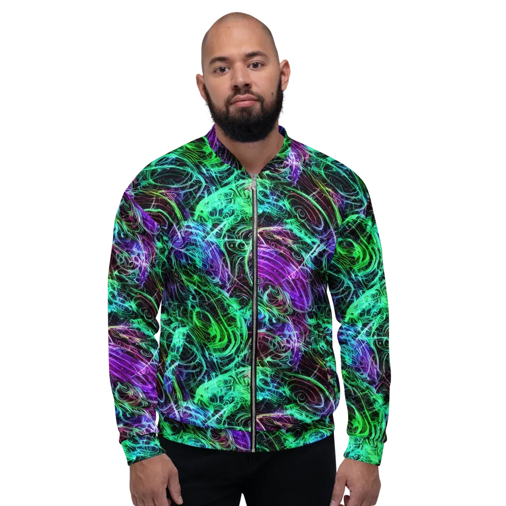 Midnight Bioflux on Bomber Jacket — Front
