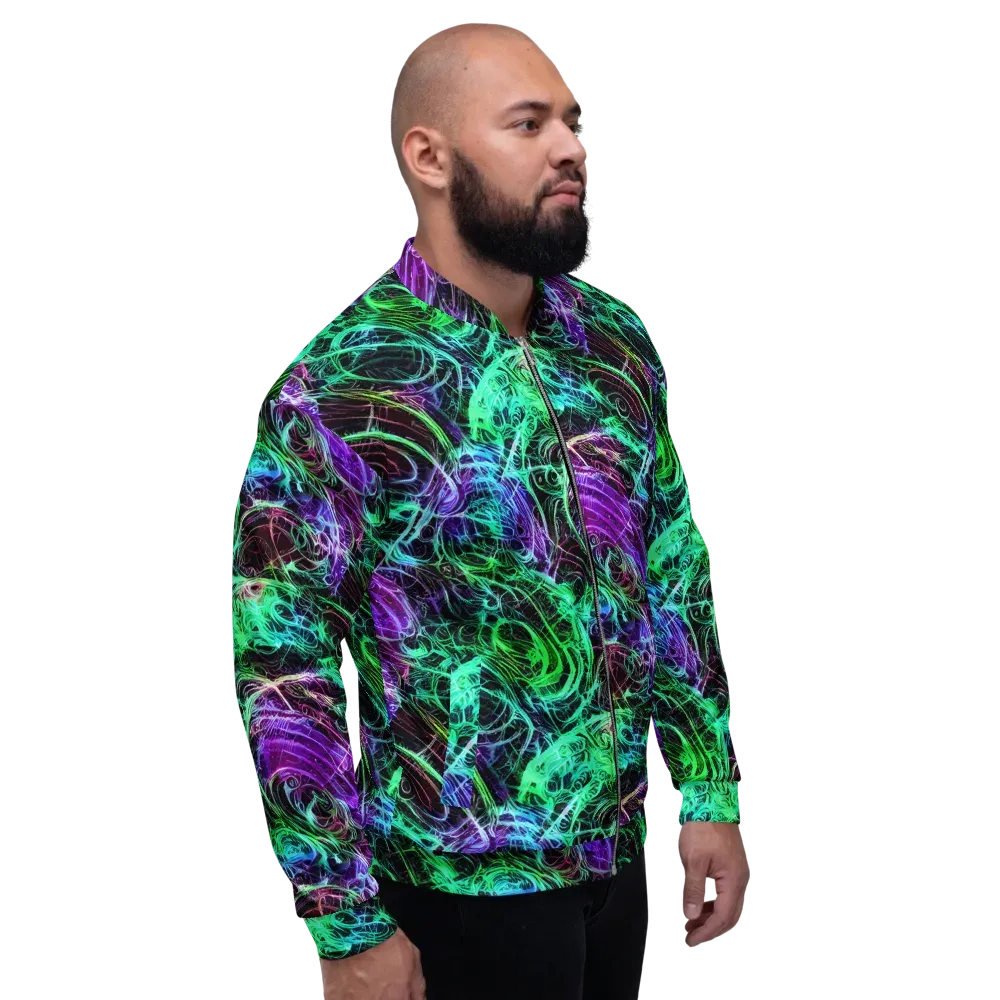 Midnight Bioflux on Bomber Jacket — Right