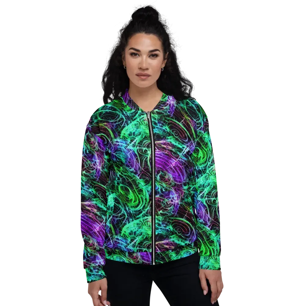 Midnight Bioflux on Bomber Jacket — Front