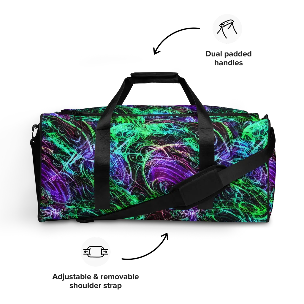 Midnight Bioflux on Duffle Bag — Front