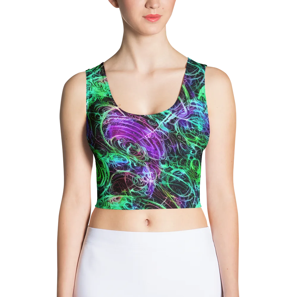 Midnight Bioflux on Crop Top — Front