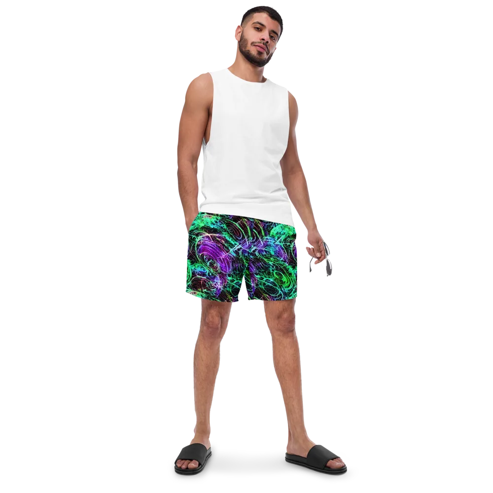 Midnight Bioflux on Swim Trunks — Front